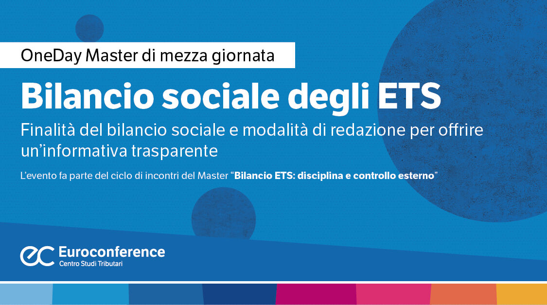 Immagine Bilancio sociale degli ETS | Euroconference